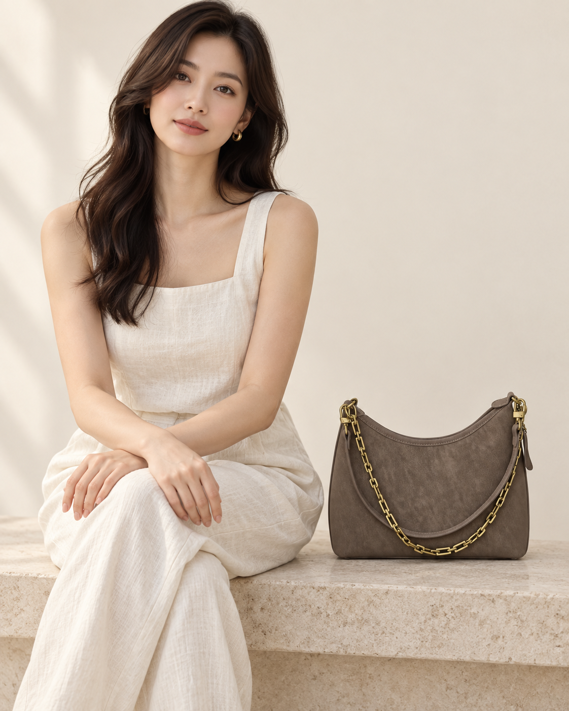 HY-002 Mocha brown AI styling illustration