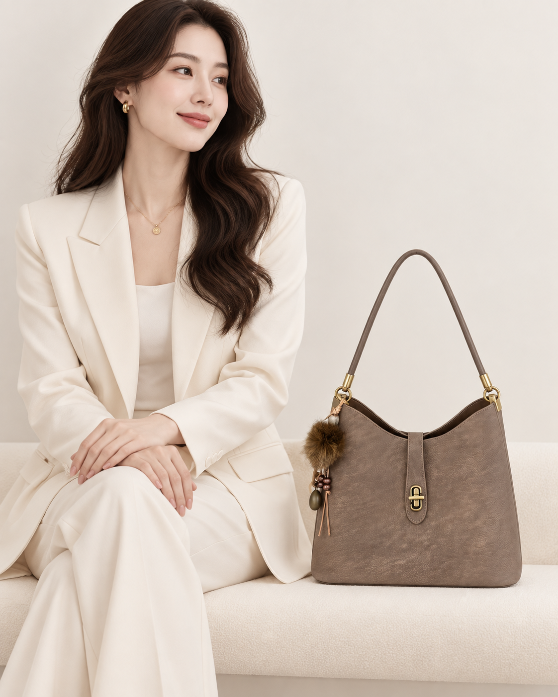 HY-003 Mocha brown AI styling illustration