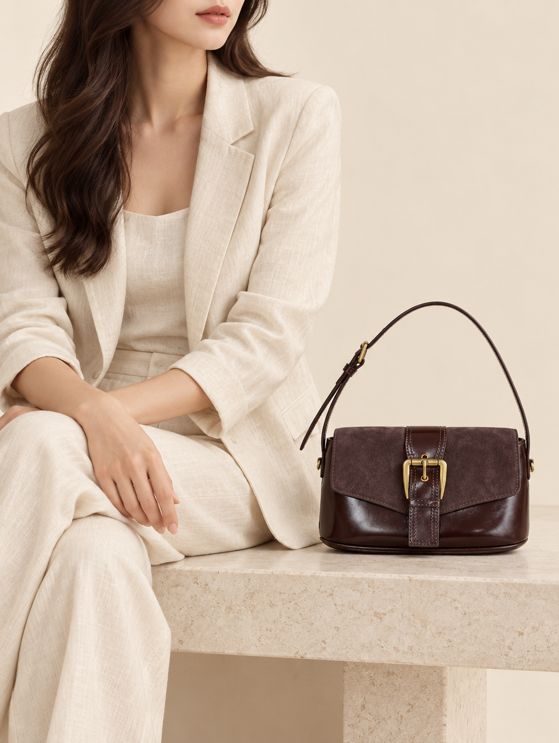 HY-007 Chocolate brown AI styling illustration