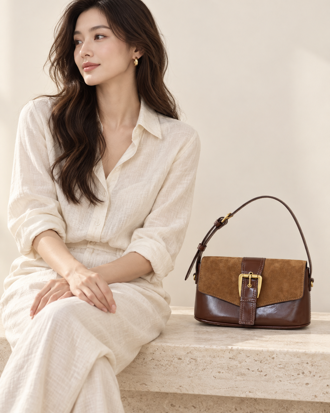 HY-007 Mocha brown AI styling illustration