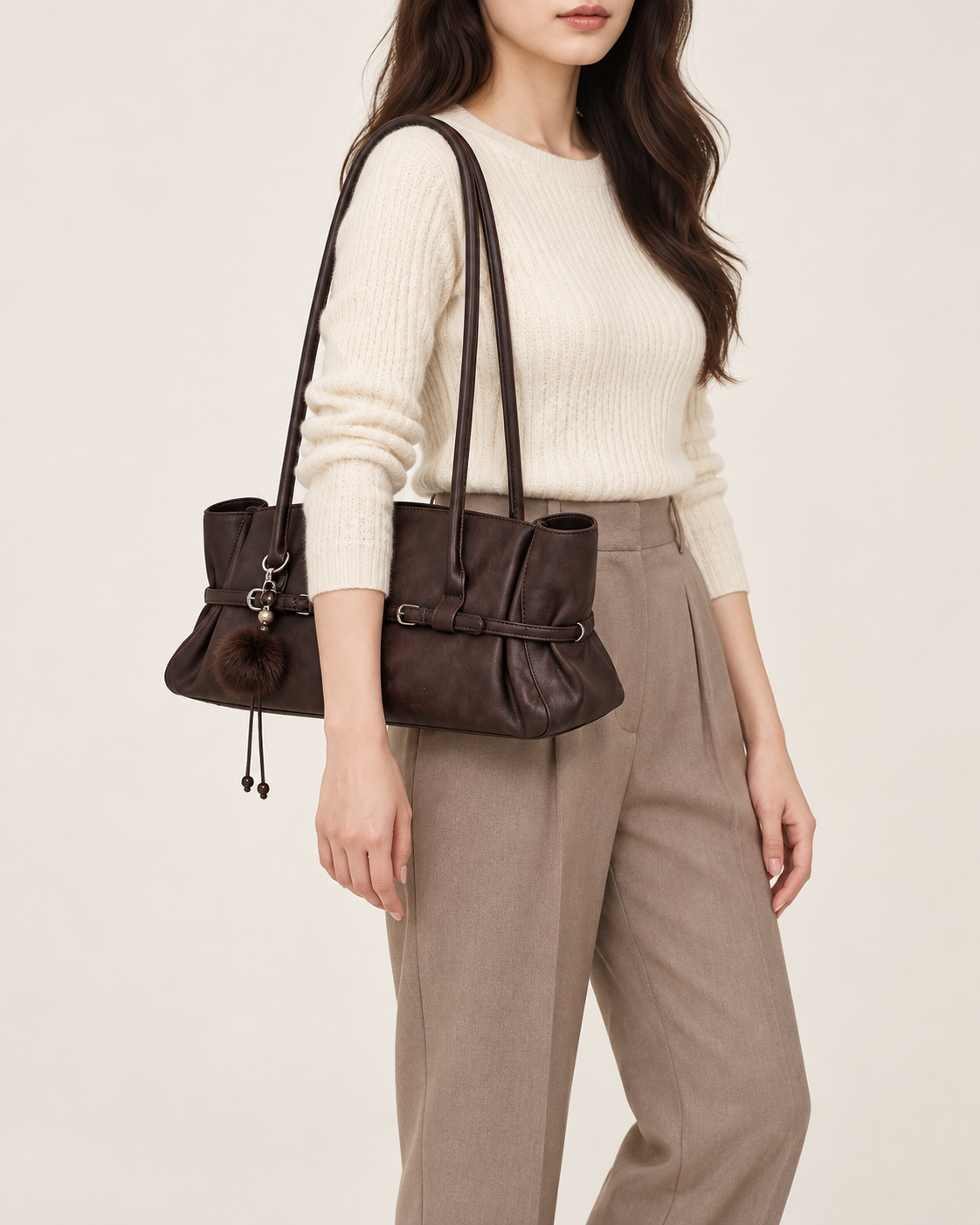 HY-009 Chocolate brown AI styling illustration