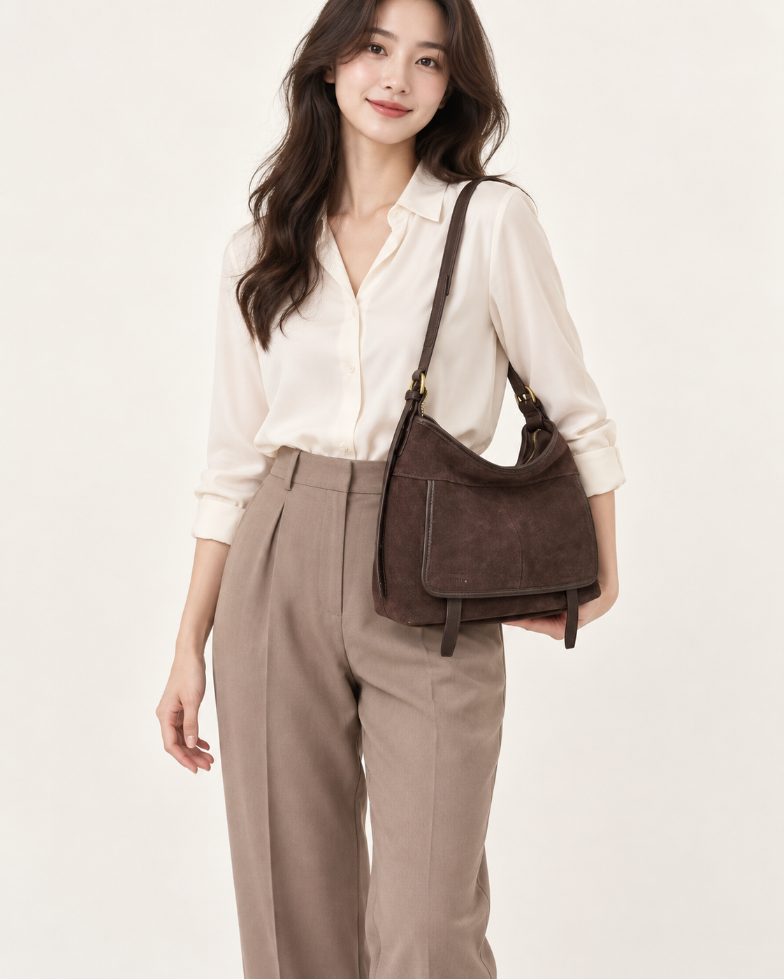 HY-012 Chocolate brown AI styling illustration