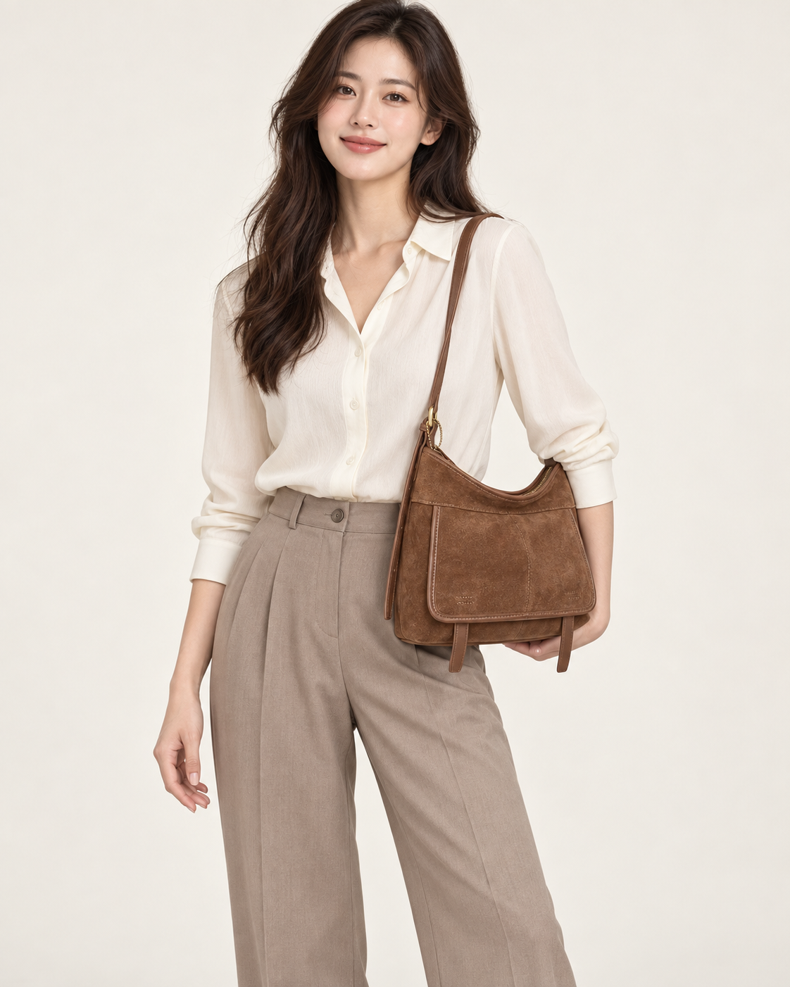 HY-012 Mocha brown AI styling illustration