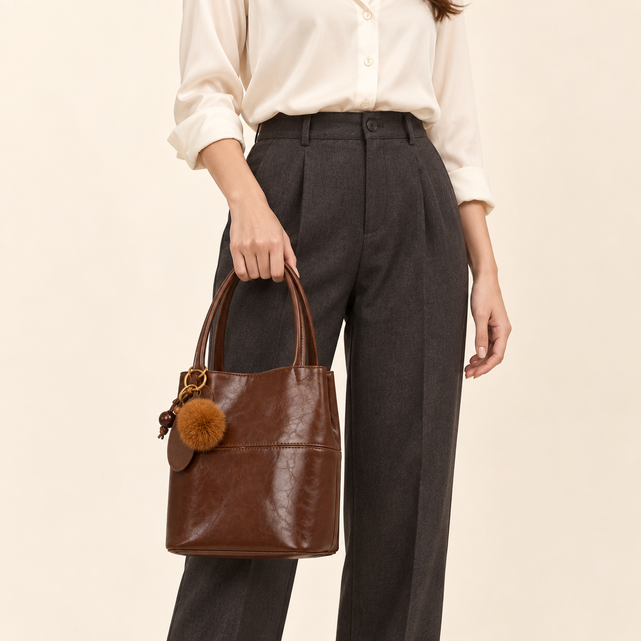 HY-020 Caramel brown AI styling illustration