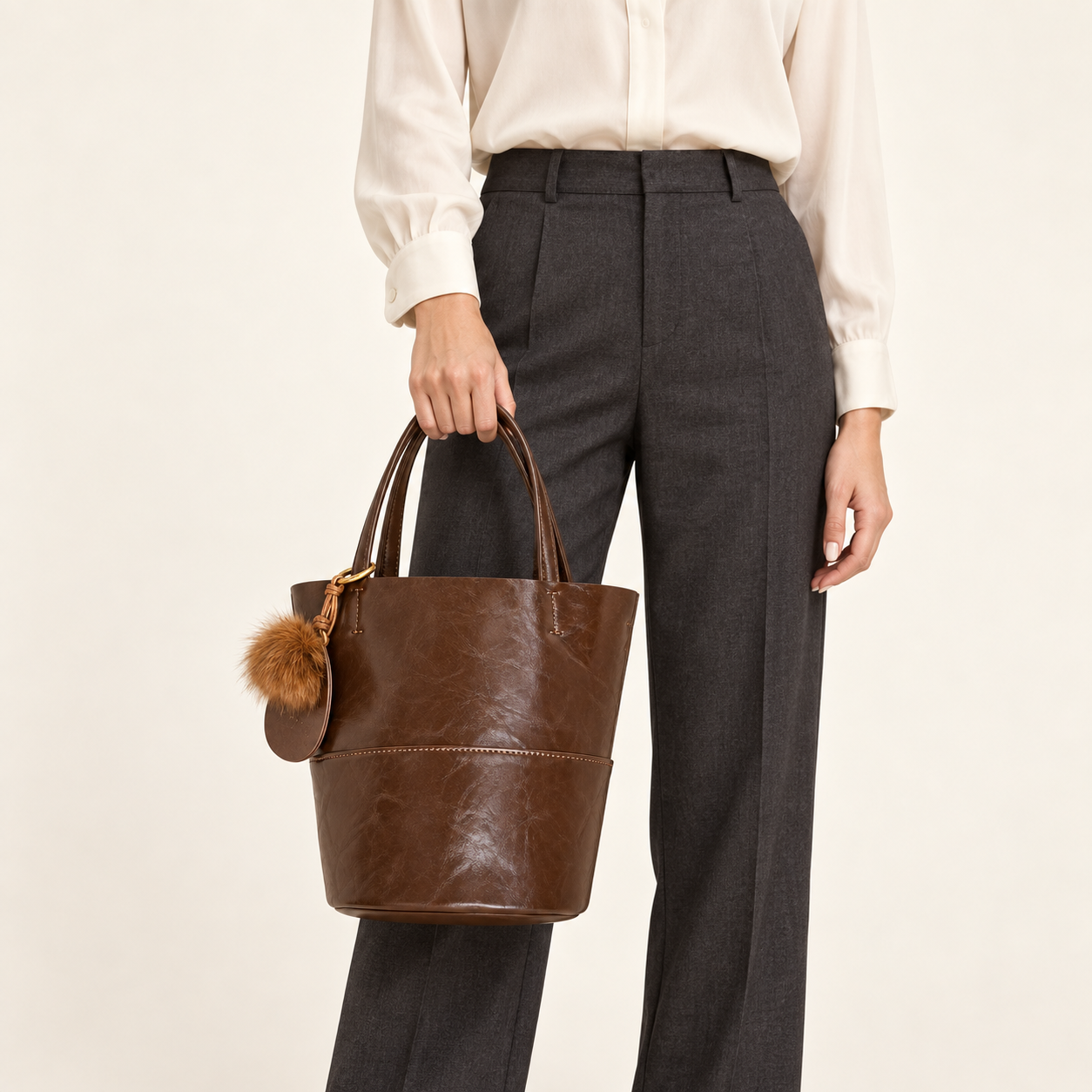 HY-020 Mocha brown AI styling illustration
