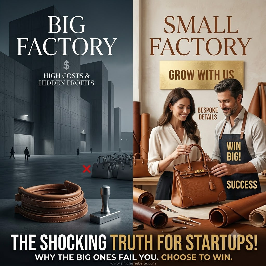 Large vs. Small Handbag Manufacturers: Which Factory Is Right for Your Brand?