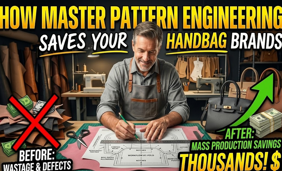 How Master Pattern Engineering Saves Your Handbag Brands Thousands in Mass Production