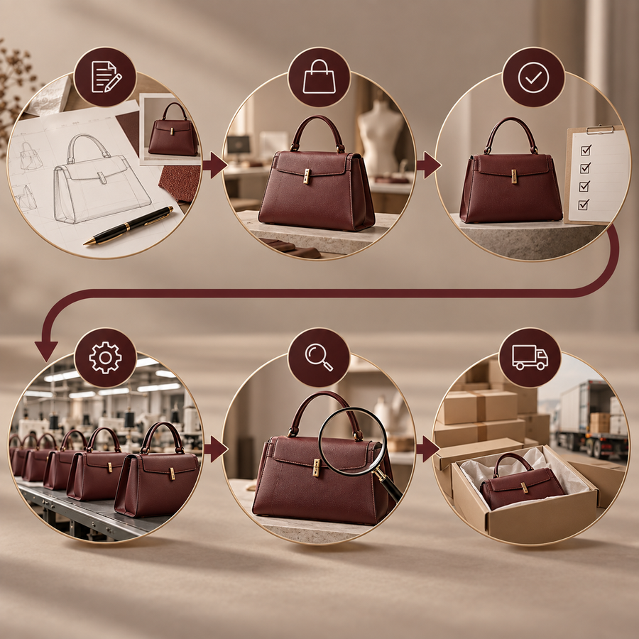 Handbag Manufacturing Process: From Product Brief to Bulk Production