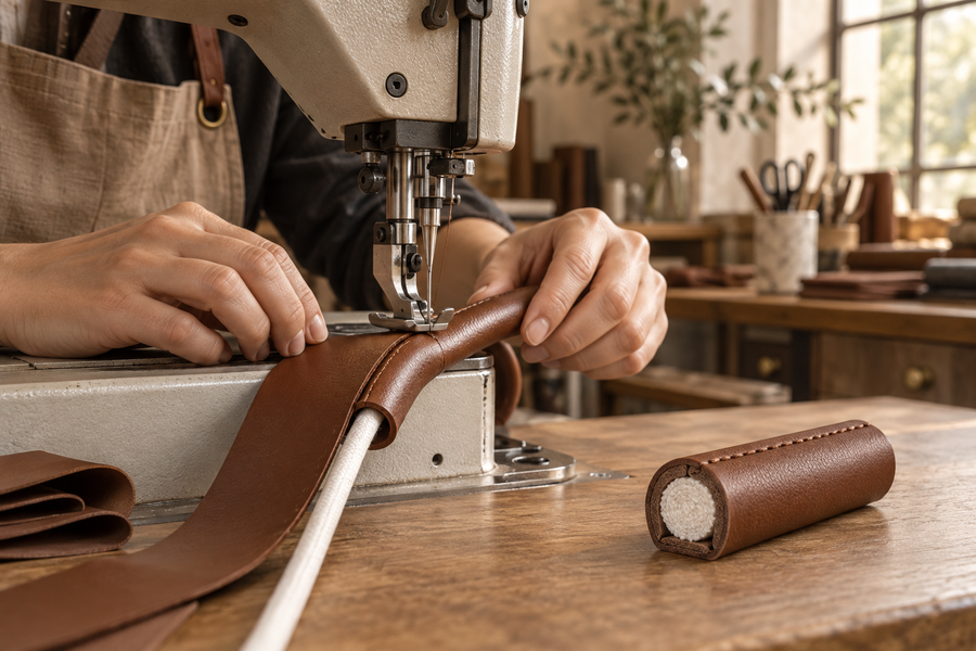 How Rolled Handbag Handles Are Made: Cord Control, Sewing and Quality Checks