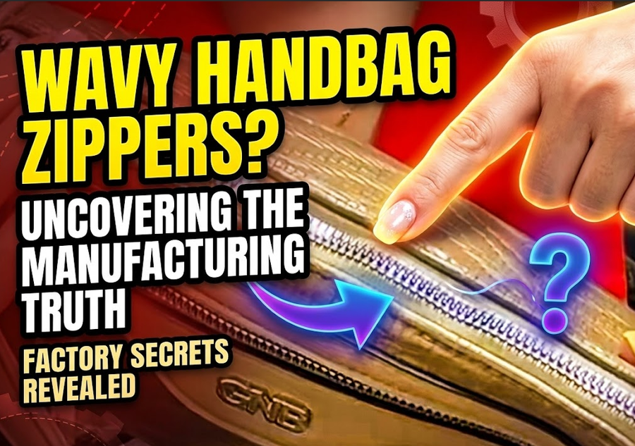 Why Curved Handbag Zippers Become Wavy — And How Professional Factories Prevent It
