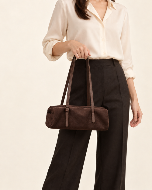 BD-008 / Dark brown / AI styling illustration, not a size reference