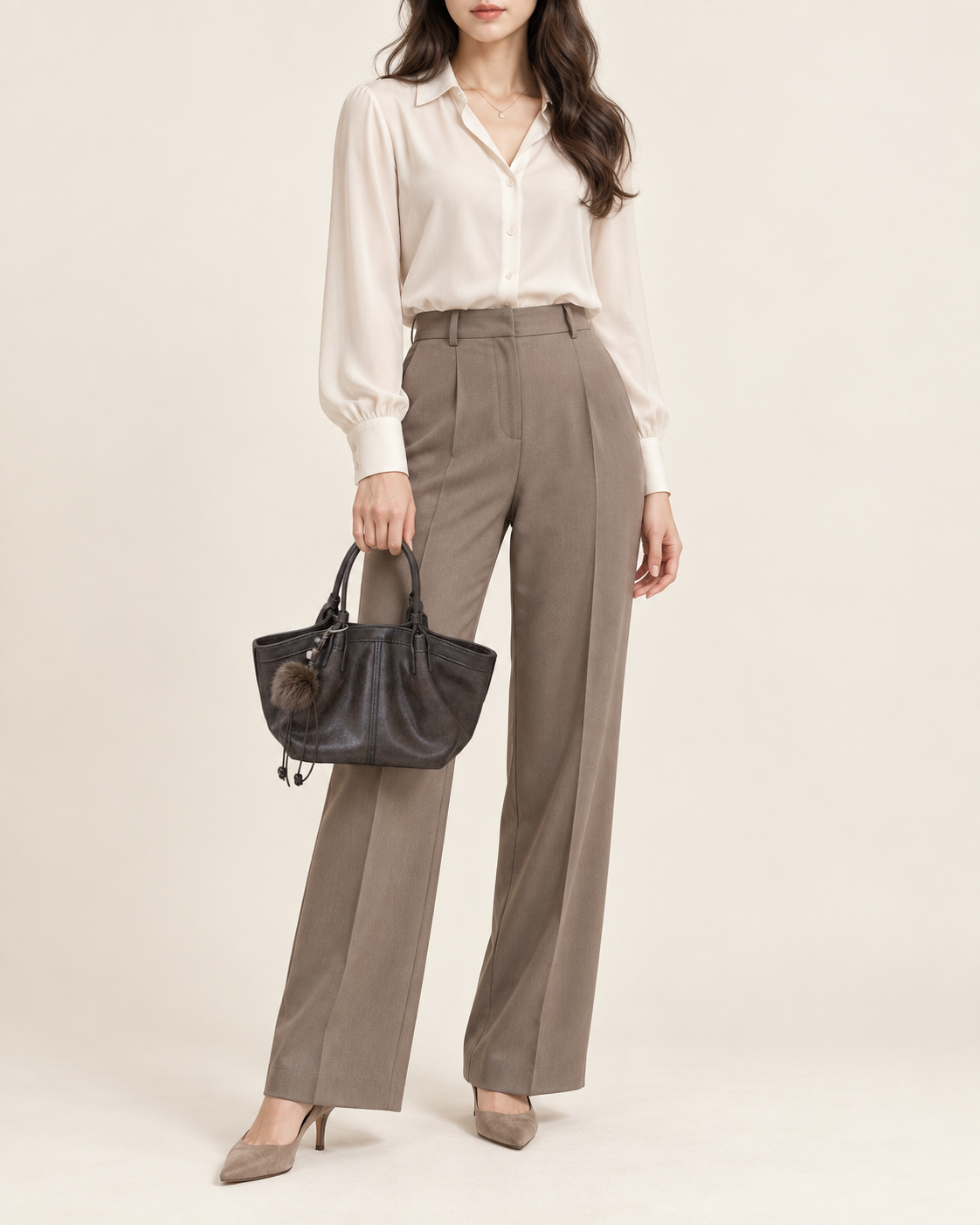 HY-008 Chocolate brown AI styling illustration