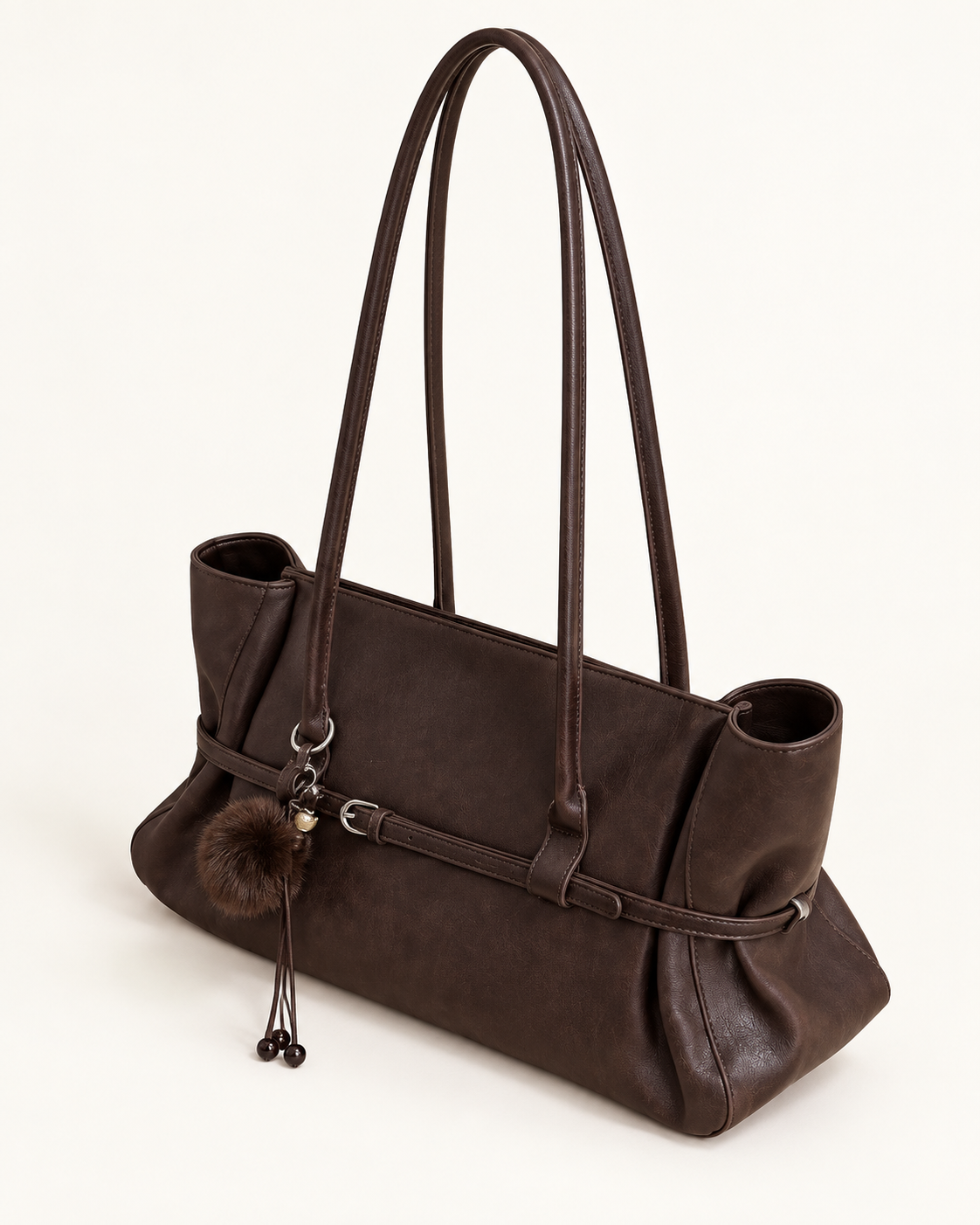HY-009 — Belt-detail PU tote