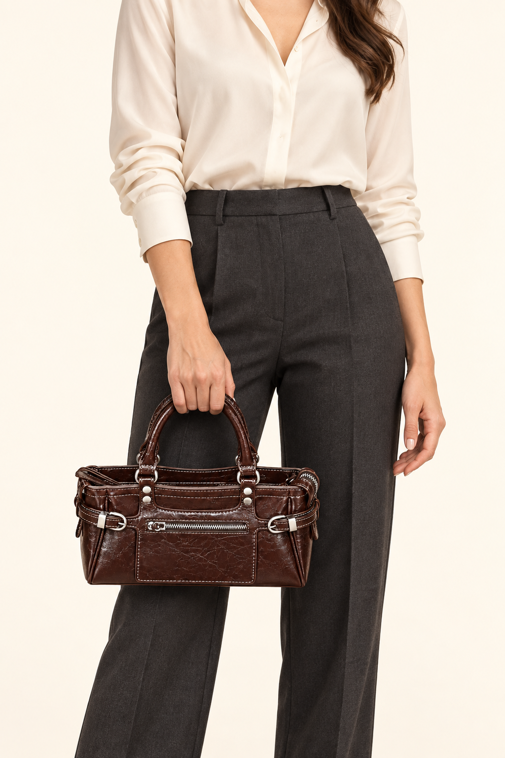 HY-021 Chocolate brown AI styling illustration