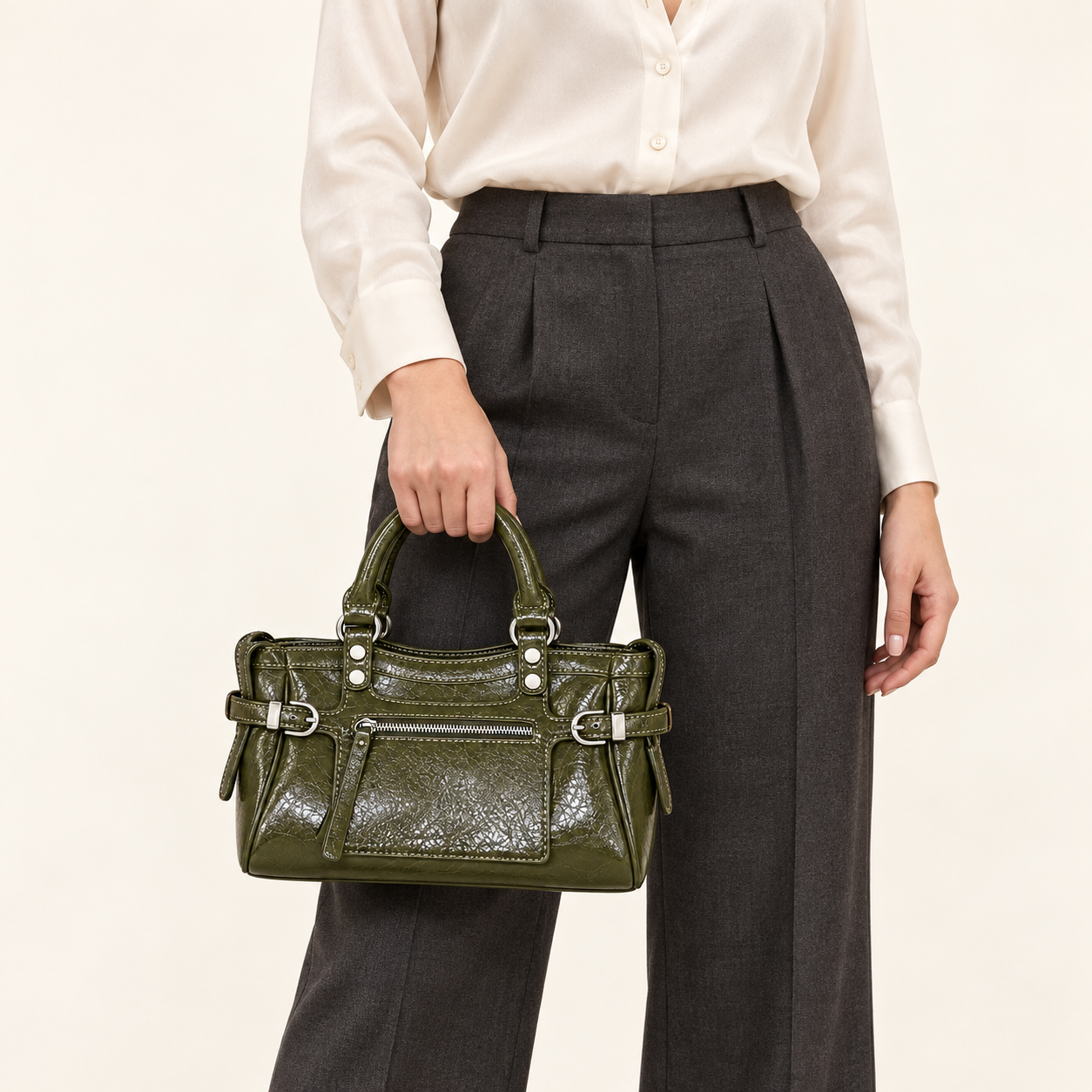 HY-021 Olive green AI styling illustration